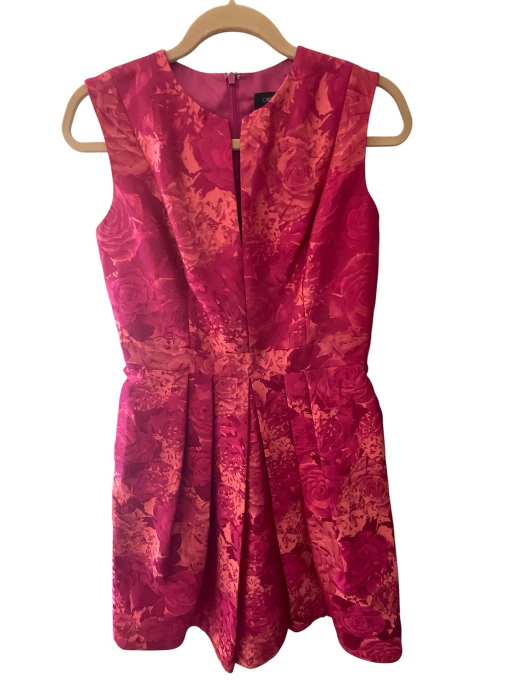 Carmen Marc Volvo floral jacquard dress